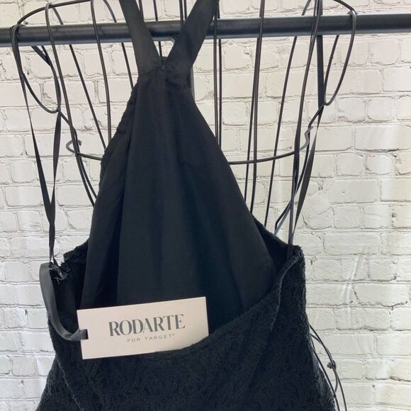 Rodarte Black Lace Goth Prom Punk Halter Dress 9 - Picture 5 of 7